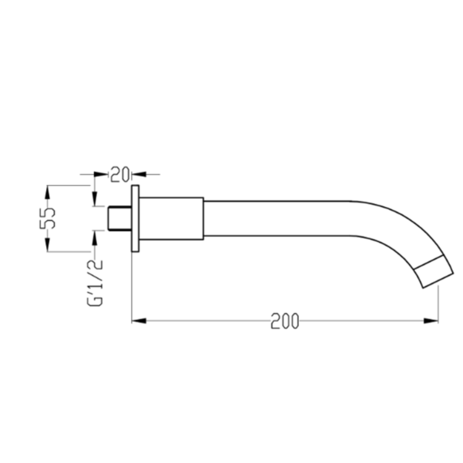 ONLY OPENED - Chrome Basin/Bath Spout - Arissa