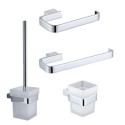 BUN/ARICTBH120/93808 Chrome 4 Piece Bathroom Accessory Set - Arissa