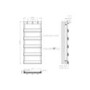 Black Towel Radiator 1200 x 500mm with Hooks, Pipe Kit and Straight Valves - Arizona