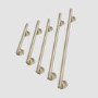 Brass Knurled Bathroom Grab Rails Set of 5 - Arissa