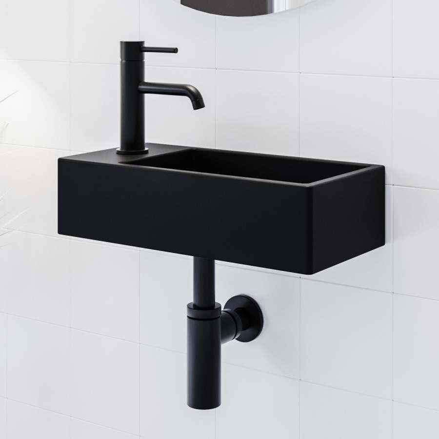 ALMOST PERFECT - Black Mono Basin Mixer Tap - Arissa