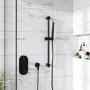 Black 1 Outlet Thermostatic Mixer Shower Set with Hand Shower - Arissa