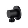 Black Single Outlet Thermostatic Mixer Shower with Hand Shower - Arissa