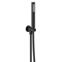 Matt Black Hose with Wall Bracket - Arissa