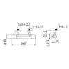 Black Thermostatic Mixer Shower with Slider Riser Rail Kit  - Arissa