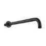Black 2 Outlet Thermostatic Mixer Shower Set With 250mm Wall Mounted Shower Head and Hand Shower - Arissa