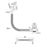 Black 2 Outlet Thermostatic Mixer Shower Set with Overflow Bath Filler - Arissa