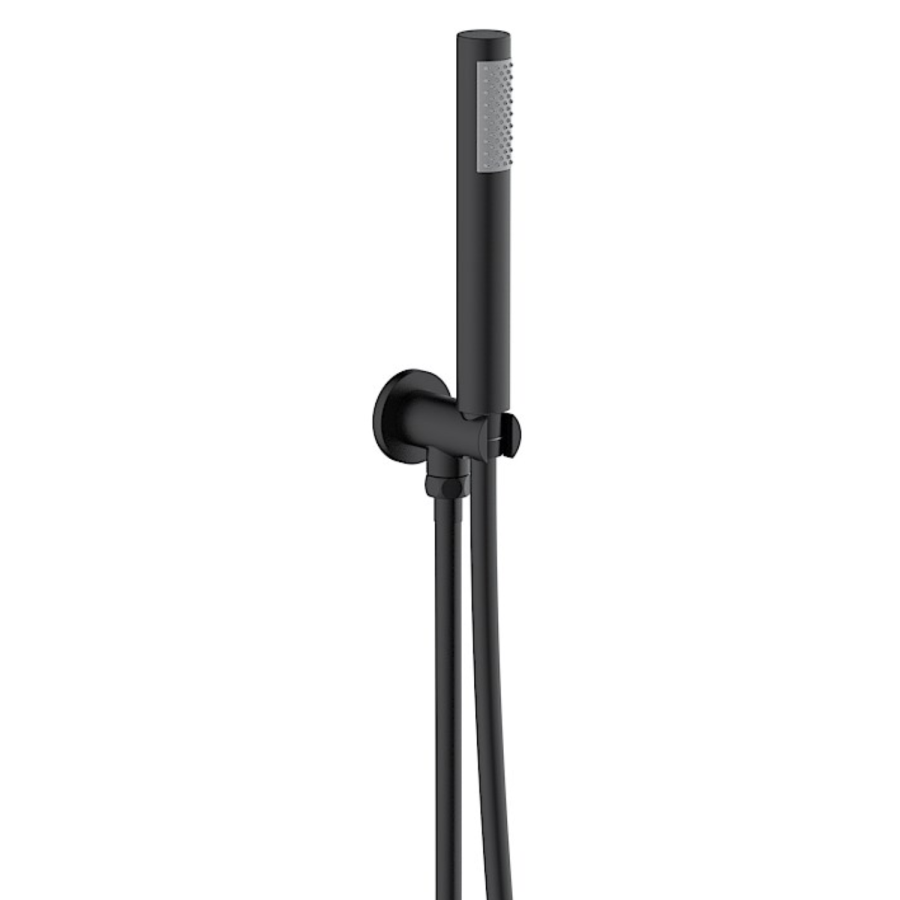 ONLY OPENED - Matt Black Hose with Wall Bracket - Arissa