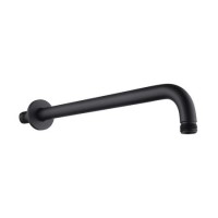 ONLY OPENED - Black 355mm Wall Mounted Shower Arm - Arissa