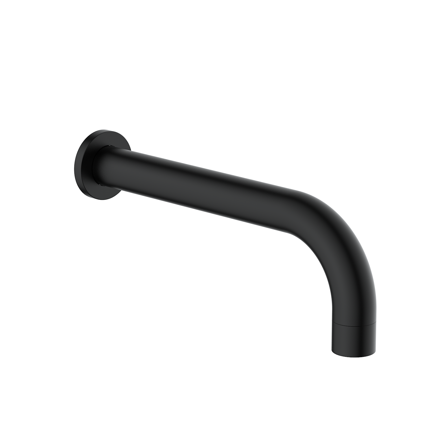 Arissa Black Matt Wall Mounted Bath Spout