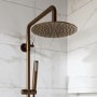 Brushed Bronze Shower & Basin Mixer Tap Set - Arissa