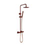 Brushed Bronze Shower & Basin Mixer Tap Set - Arissa