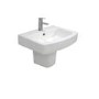 570mm Semi Pedestal Basin with 1 Tap Hole - Ashford