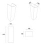 Modern Cloakroom Full Pedestal Basin 450mm - Atlanta