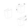 Modern Cloakroom Semi Pedestal Basin 450mm - Atlanta