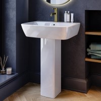 Modern Full Pedestal Basin 600mm - Atlanta