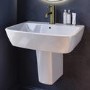 Modern Semi Pedestal Basin 600mm - Atlanta