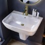Modern Semi Pedestal Basin 600mm - Atlanta