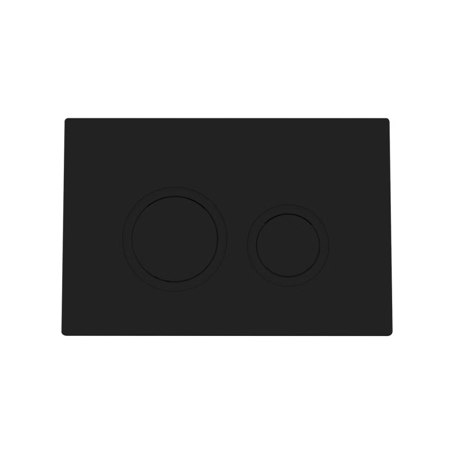 Wall Hung Rimless Toilet with Soft Close Seat, Black Mechanical Flush Plate, 1160mm Frame & Cistern - Austin
