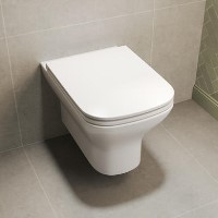 Wall Hung Rimless Toilet with Soft Close Seat, Chrome Pneumatic Flush Plate, 1168mm Frame & Cistern – Palma