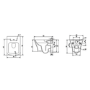 Wall Hung Rimless Toilet with Soft Close Seat, Brushed Brass Mechanical Flush Plate, 1160mm Frame & Cistern - Austin