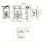 Wall Hung Rimless Toilet with Soft Close Seat, Brushed Brass Pneumatic Flush Plate, 820mm Frame & Cistern - Austin