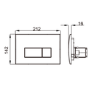 Wall Hung Rimless Toilet with Soft Close Seat, Chrome Pneumatic Flush Plate, 1160mm Frame & Cistern - Austin
