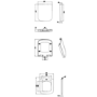 Close Coupled Rimless Open Back Comfort Height Toilet with Soft Close Seat - Austin