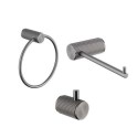 BUN/AVGMTR/96057 3 Piece Gunmetal Knurled Accessory Set - Arissa