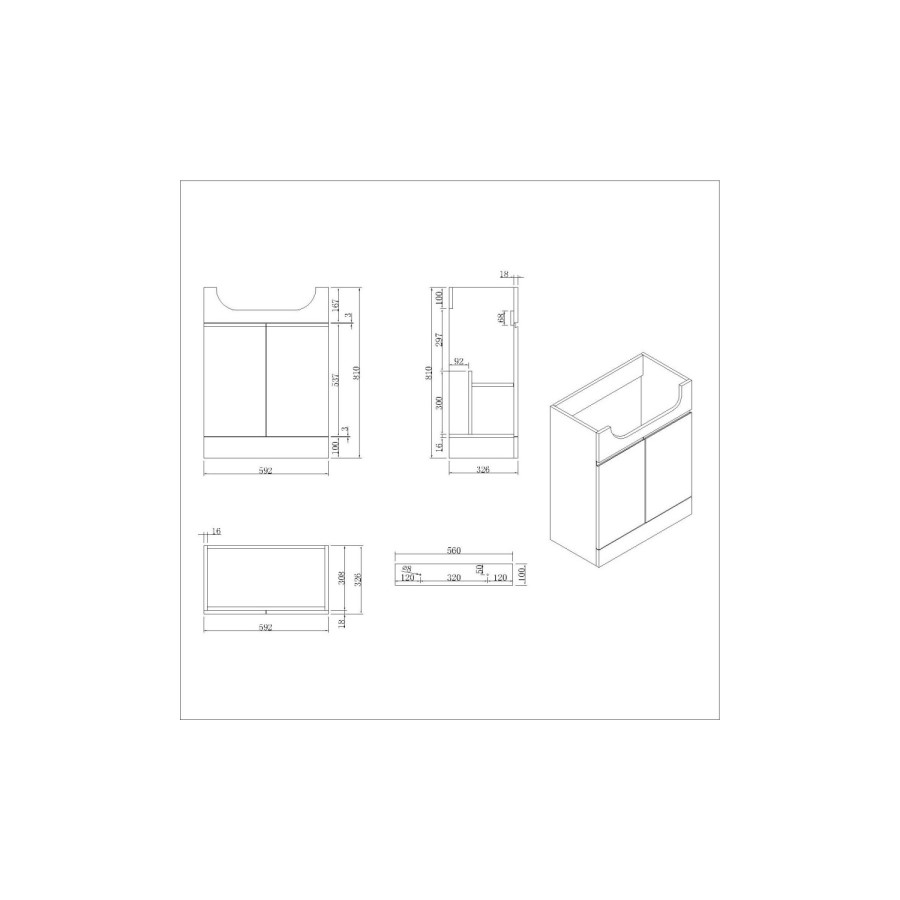 1100mm Beige Left Hand Toilet and Sink Unit with Chrome Fittings - Unit & Basin Only - Bali