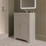 600mm Beige Freestanding Vanity Unit with Basin – Baxenden