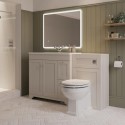 BUN/BAX892BG/97776 1400mm Beige Toilet and Sink Unit with Traditional Toilet – Baxenden