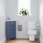 Grade A1 - 580mm Blue Corner Vanity Unit - Baxenden 