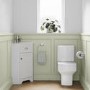 580mm White Corner Vanity Unit - Baxenden