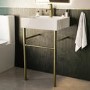 1 Tap Hole Basin with Brass Wash Stand 500mm - Bowen