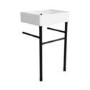 1 Tap Hole Basin with Black Wash Stand 500mm - Bowen