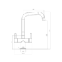 Taylor & Moore Single Bowlk Stainless Steel Kitchen Sink & Twin Lever Mixer Tap