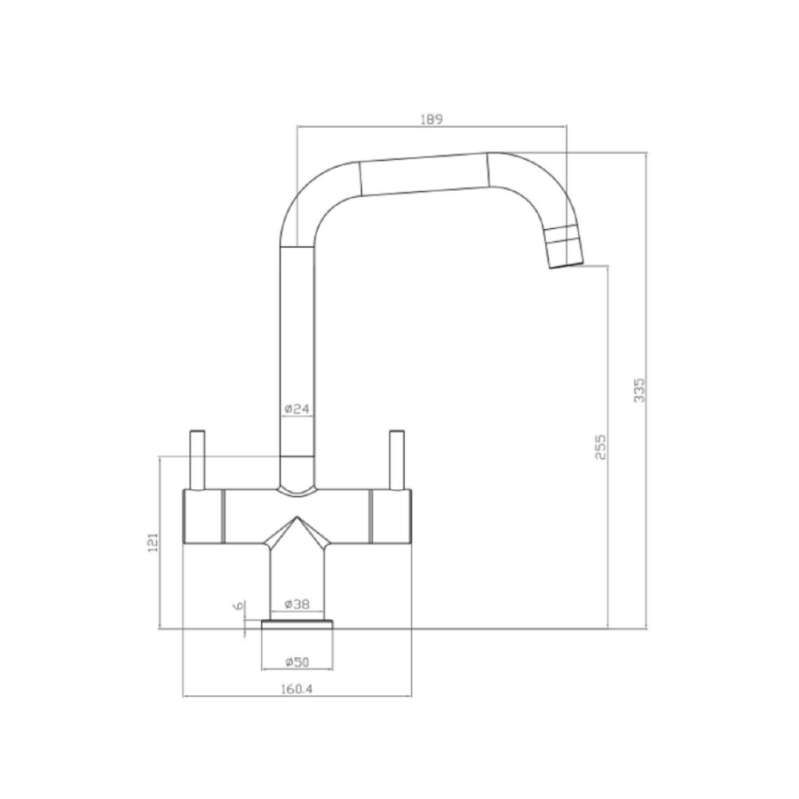 Taylor & Moore Single Bowlk Stainless Steel Kitchen Sink & Twin Lever Mixer Tap