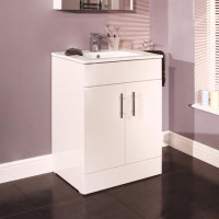 600mm Floorstanding Vanity Unit with Basin - Aspen