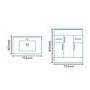 750mm Floorstanding Vanity Basin Unit - Drawers & Doors - White - Aspen Range