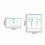Aspen 75cm Vanity Unit with Cube Tap