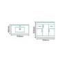 900mm Floorstanding Drawer & Door Vanity Basin Unit White - Aspen
