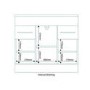 900mm Floorstanding Drawer & Door Vanity Basin Unit White - Aspen