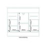 900mm Floorstanding Drawer & Door Vanity Basin Unit White - Aspen