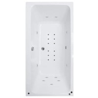 Double Ended Hydrotherapy Bath - Single Bath Screen - L1800 x W900mm - Turin