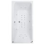 Double Ended Hydrotherapy Bath - Single Bath Screen - L1800 x W900mm - Turin