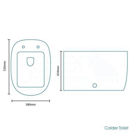 Calder Back To Wall Pan and Soft Close Seat