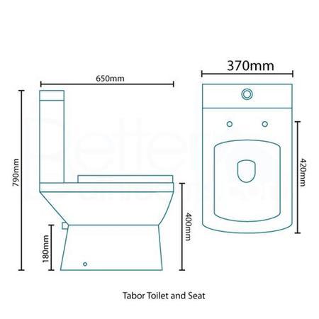 Tabor Close Coupled Toilet with Pan Connector