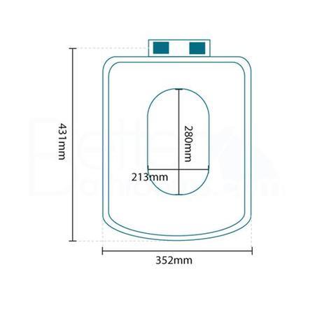 Tabor Close Coupled Toilet with Pan Connector