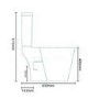Ashford Cloakroom 400 White Vanity Unit with Ravenna Short Projection Toilet & Seat